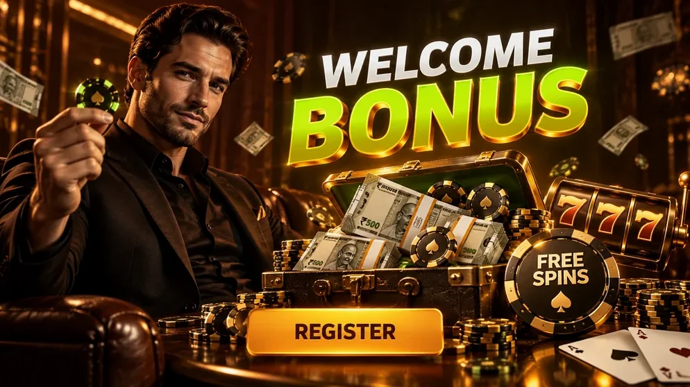gold chip pile on virtual poker table